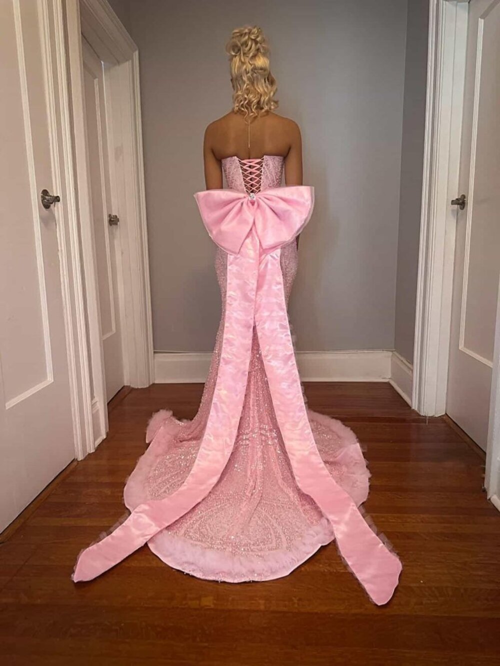 Pink Prom Gown - Picture 2 of 2